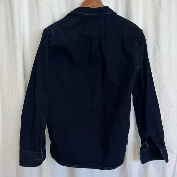 RGT Rogue Territory Japanese Indigo Denim Work Shirt Size Medium EUC - Picture 4 of 5